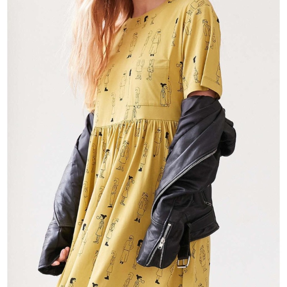 ISO: silence noise cupro yellow dress